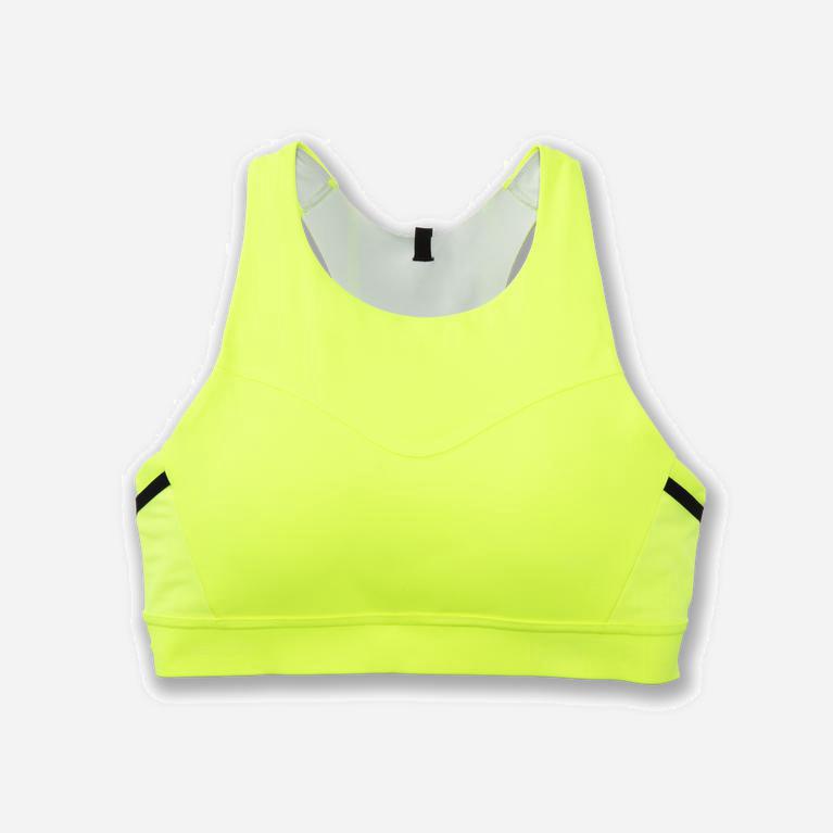 Brooks Drive 3 Pocket Womens Running Bra Ireland Nightlife/GreenYellow (UIAQ-38059)